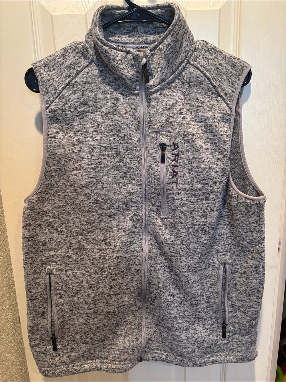 Ariat Men’s Heather Gray Caldwell Full Zip Vest size M